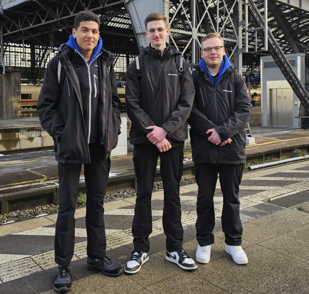 Darian, Jan und Robin werden aus Überzeugung Eisenbahner im Betriebsdienst. Darian, Jan und Robin werden aus Überzeugung Eisenbahner im Betriebsdienst.